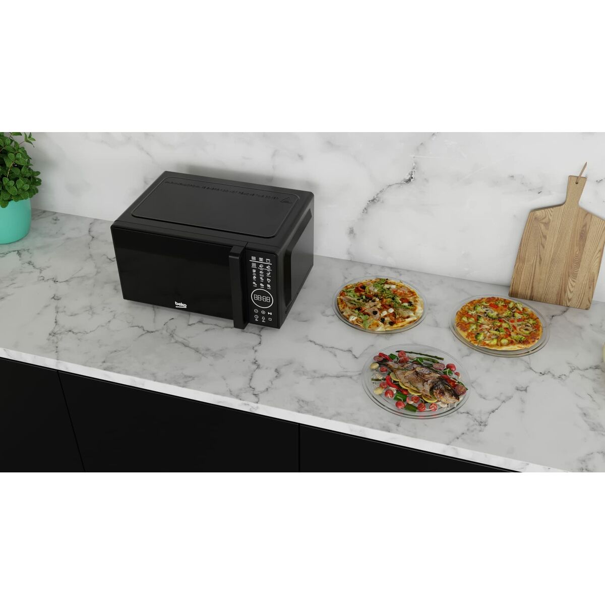 Micro-ondes avec Gril BEKO MGC20130BFB 20L Noir 1000 W